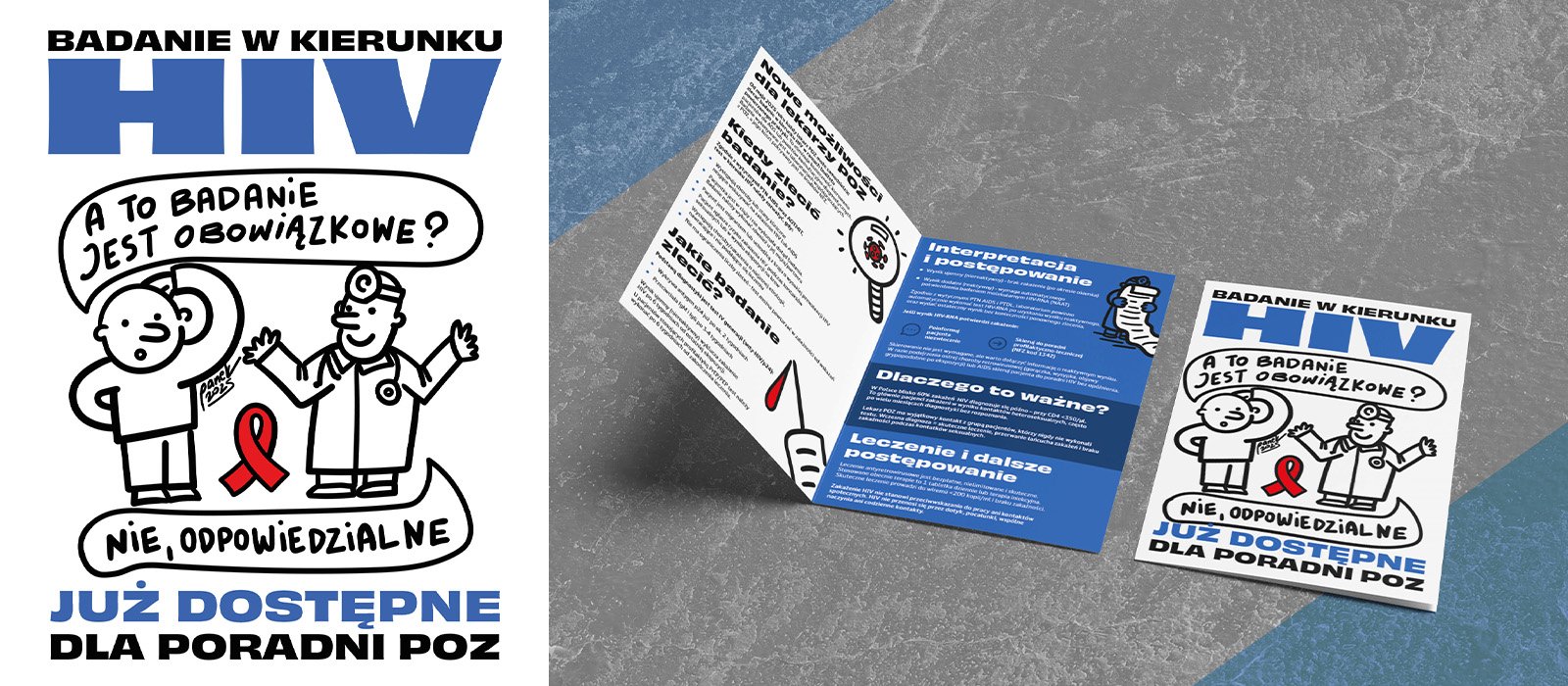 Wydział Zdrowia UMWZ — ulotka edukacyjna HIV — zdjęcie 1
