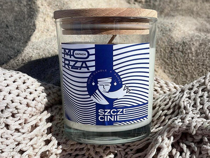 Hoca Candle — etykieta "Zapach Morza" — zdjęcie 2