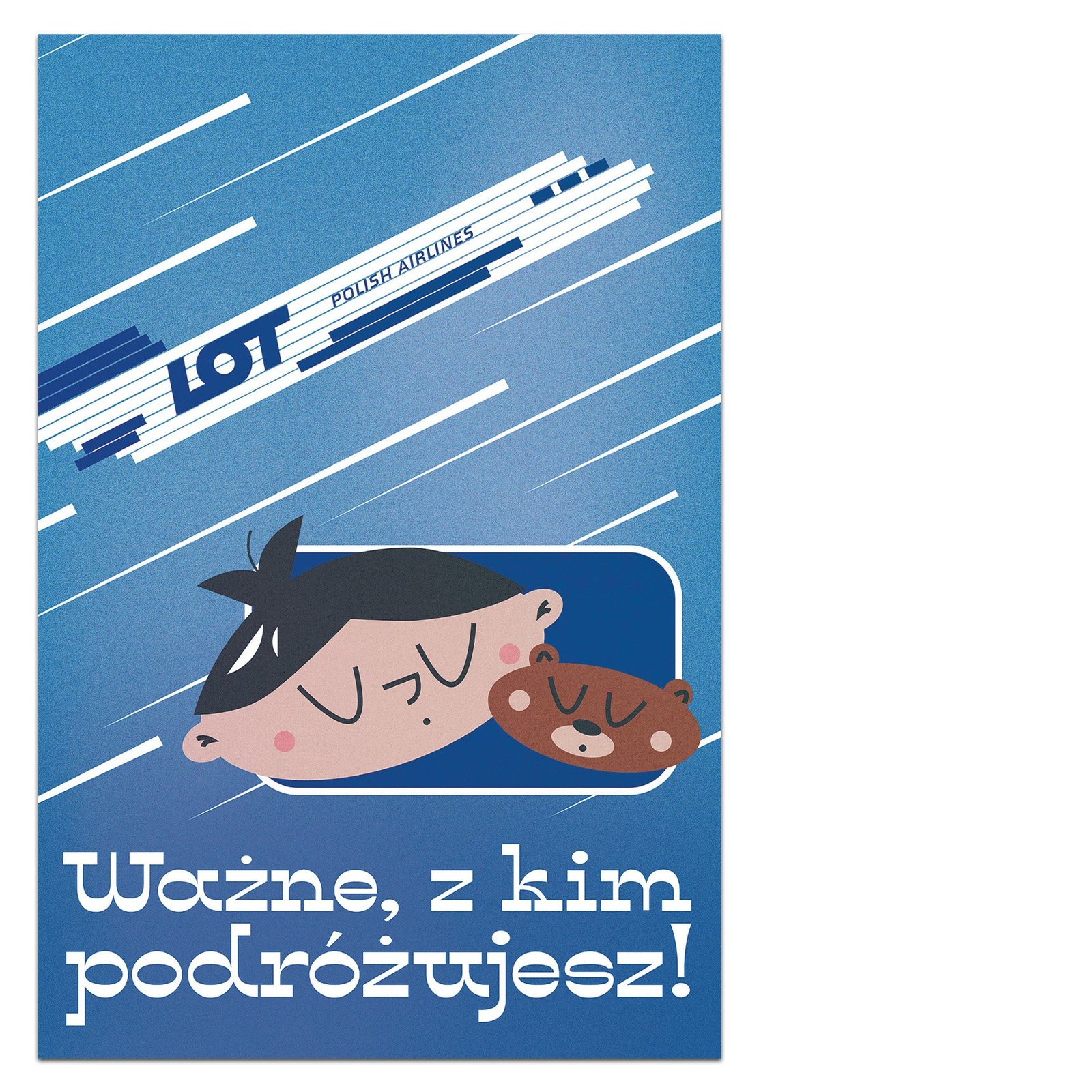 Plakat LOT Polish Airlines, Ważne, z kim podróżujesz
